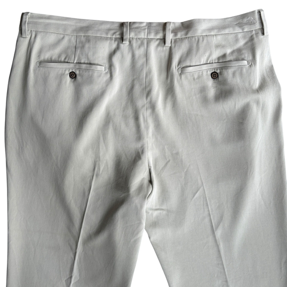 Tommy Bahama Relaxed Silk Pants Casual Trousers Beige Tan Size 40x30 - Picture 6 of 9